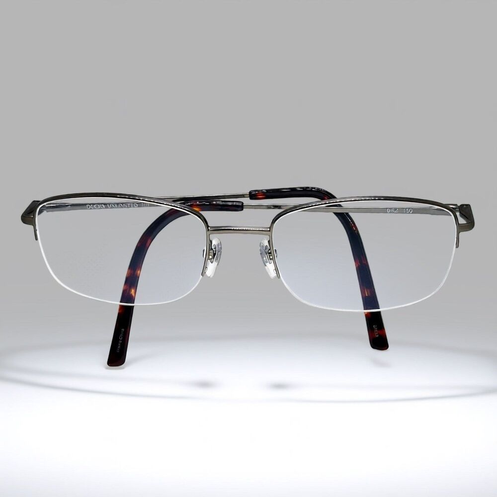 Ducks Unlimited 'JEFF BRZ' Bronze Metal Semi-Rimless Eyeglass Frames 56-20-150mm